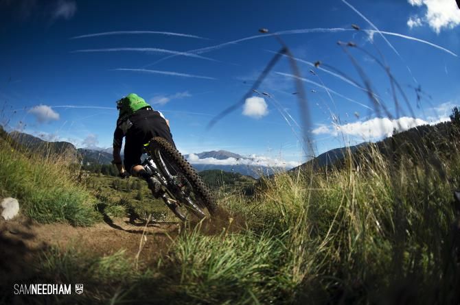 A rider in action during day 4