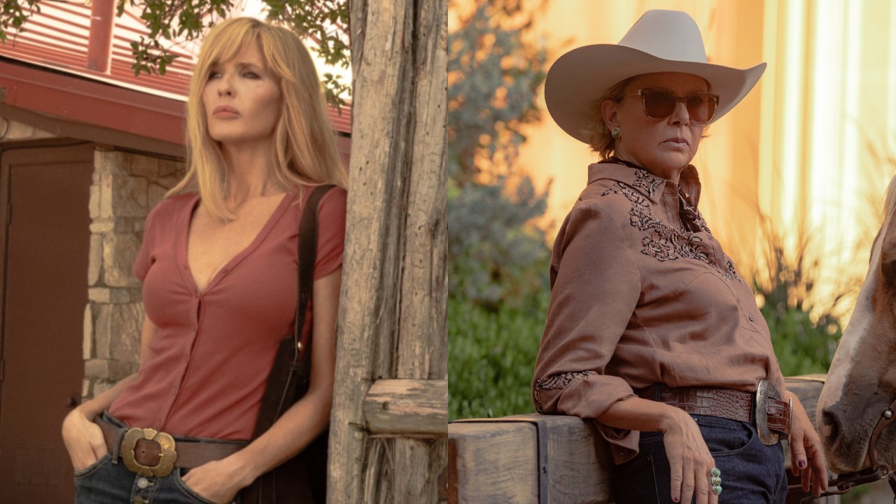From left to right: Kelly Reilly as Beth and Annette Bening as Beulah in Dutton Ranch. 