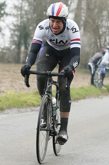 Ian Stannard (Sky) on the Cote de Trieu
