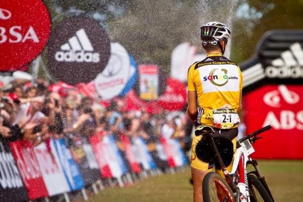 Christoph Sauser after winning the Cape Epic