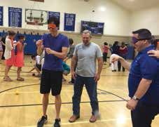 A Portola Valley PLC does some team-building exercises