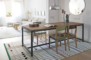 Nanimarquina Rabari rugs in an open-plan living space