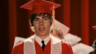 Zac Efron in High School Musical: Senior Year.