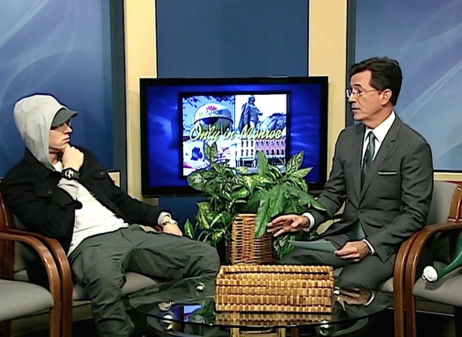 Stephen Colbert hosted a local Michigan public-acces TV show