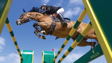 Harry Charles riding at Royal Windsor Horse Show
