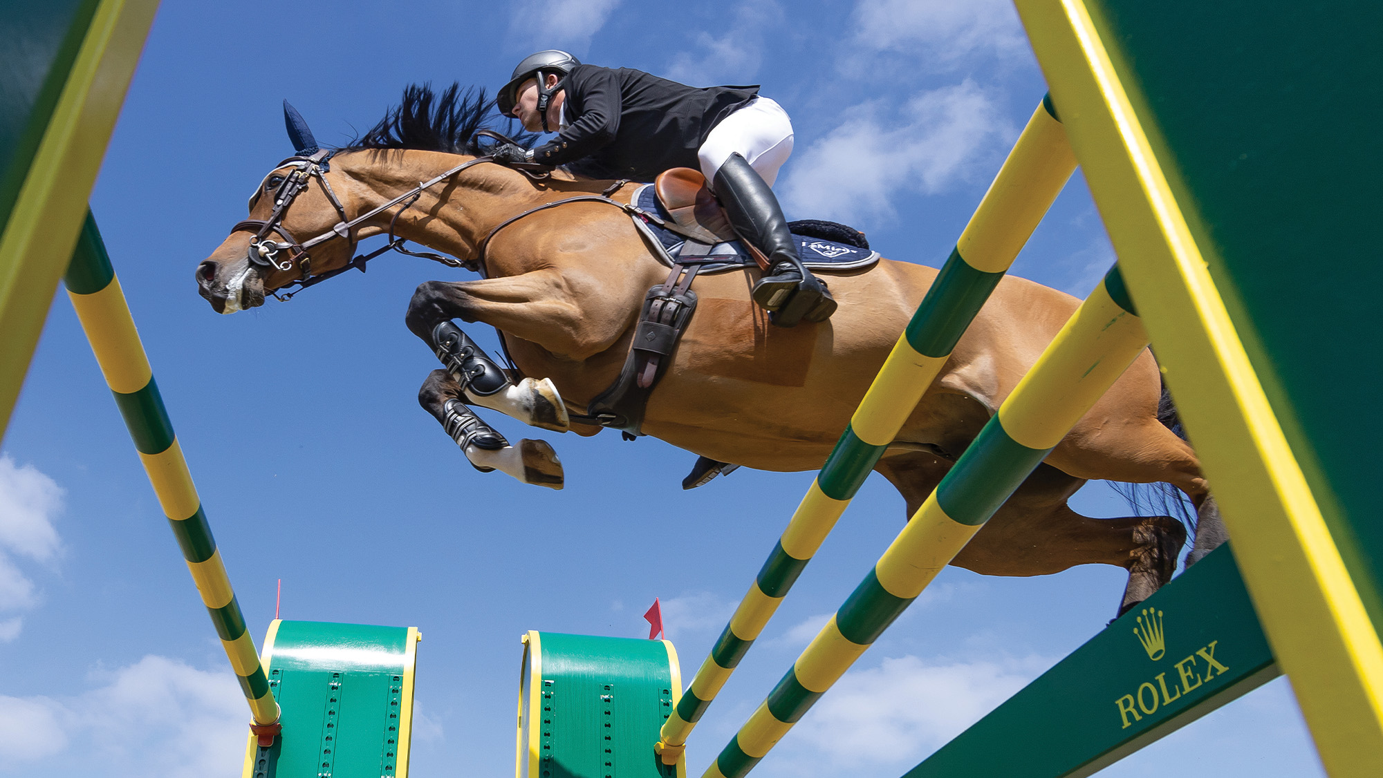 Harry Charles riding at Royal Windsor Horse Show