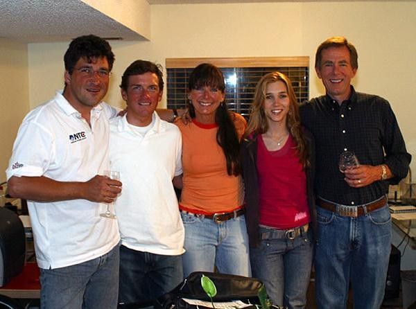A happy family, including Niki and Tyler Hamilton