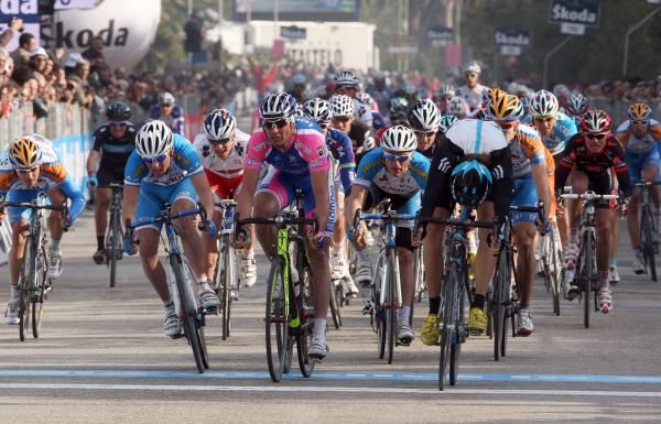 Boasson Hagen made a perfect lunge to the line but didn't need to