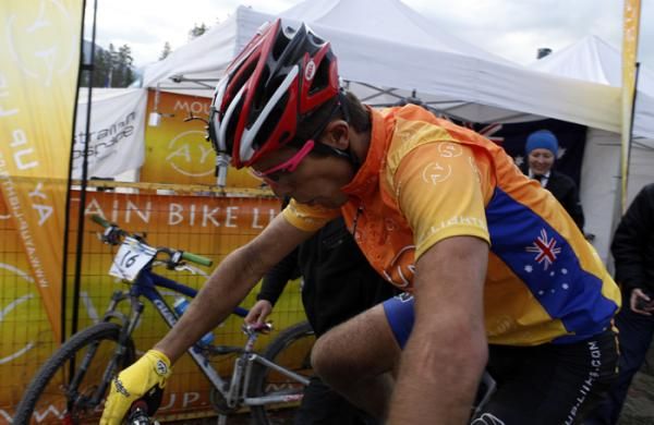 Australia's Andy Fellows, third Elite Men, on Sunday morning.
