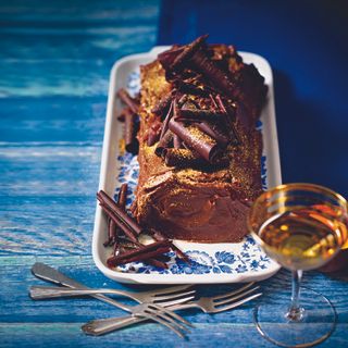 Chocolate and Chestnut Christmas Log