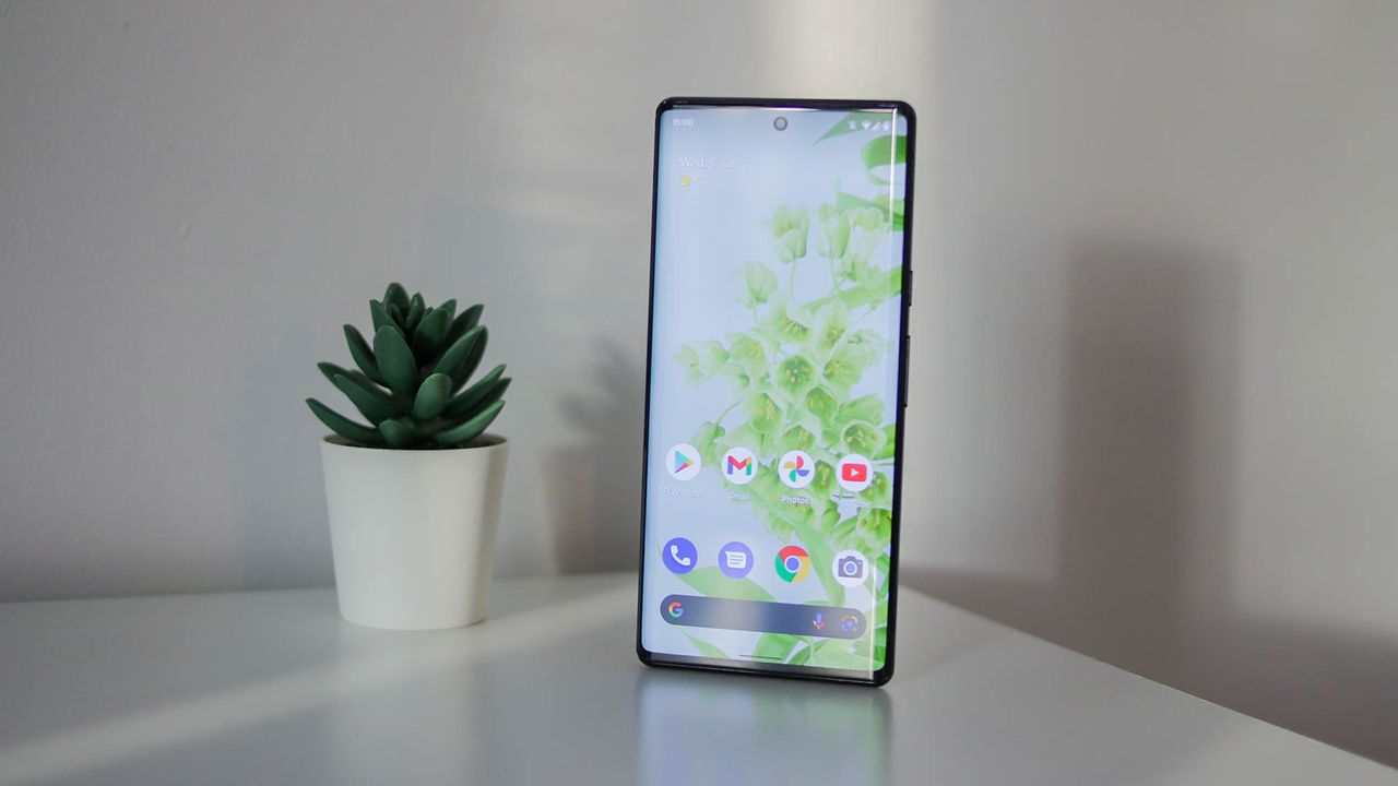 A photograph of the Google Pixel 6 Pro on a table
