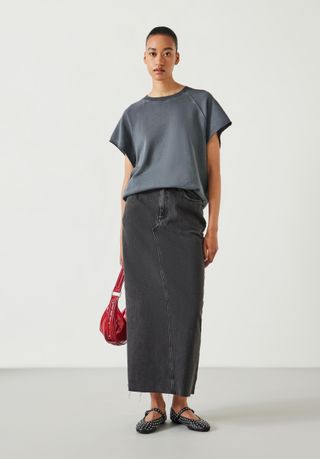 Rylie Denim Maxi Skirt