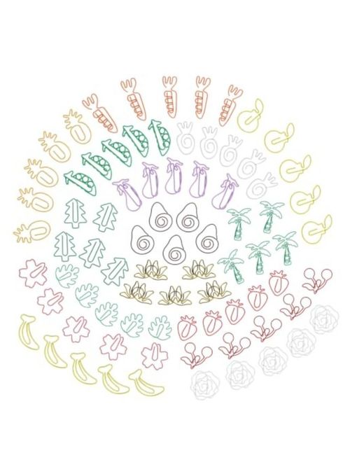 Plant-Shaped Paper Clips (Pack of 80)
