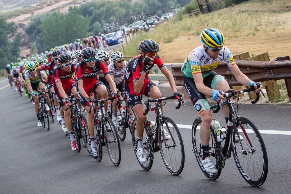 Julian Kyer (SmartStop) takes a long pull at the front
