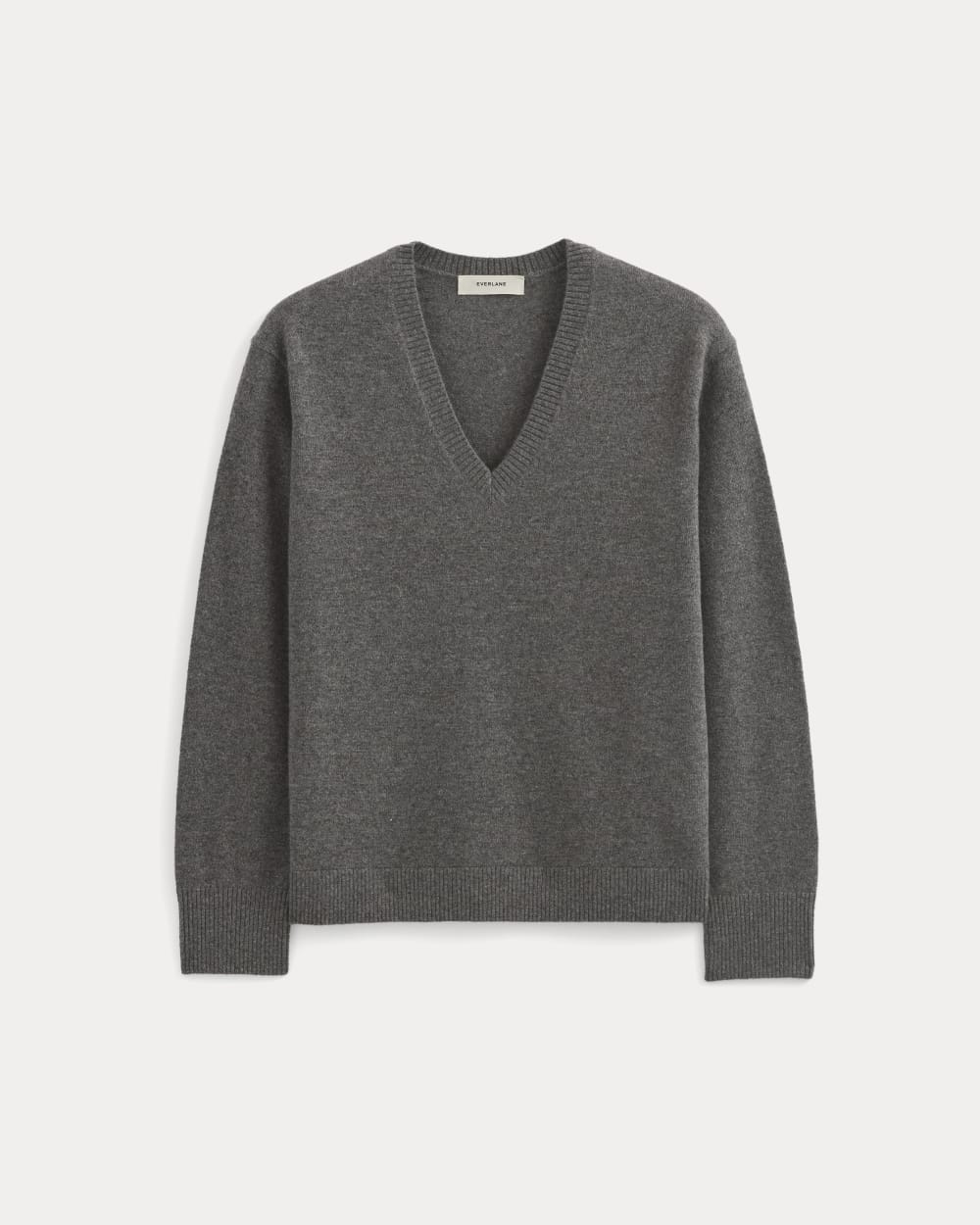 The Classic V in Cashmere | Heather Charcoal - Xxs