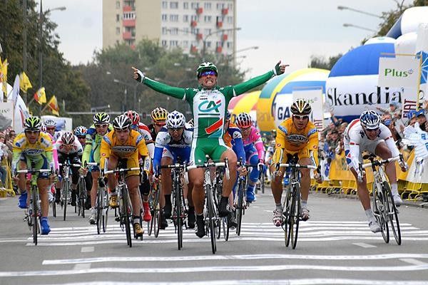 It's all Angelo Furlan (Cr&eacute;dit Agricole) in stage three of the Tour de Pologne.
