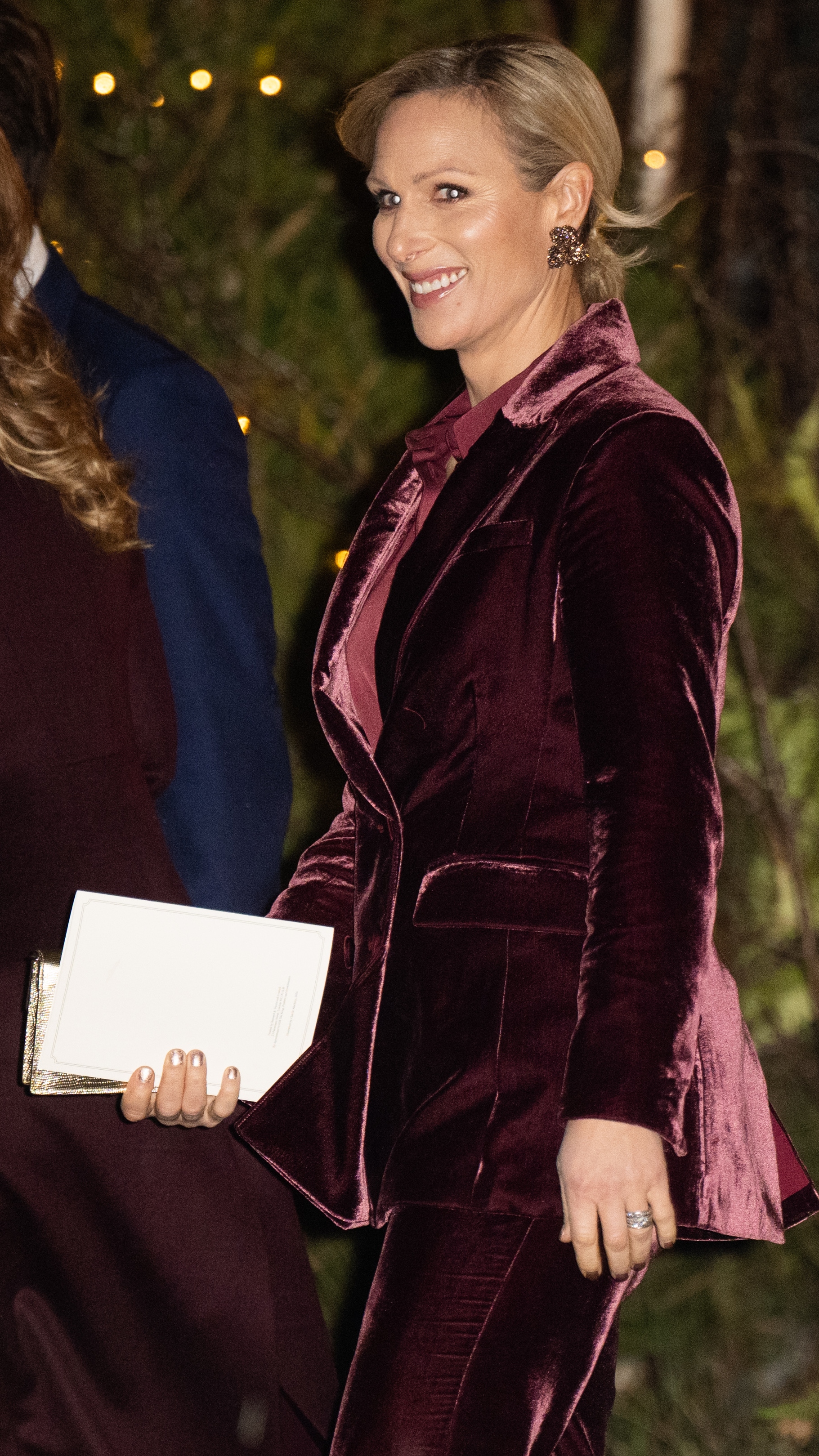 Zara Tindall smiles as she attends the &#039;Together At Christmas&#039; Carol Service at Westminster Abbey on December 06, 2024