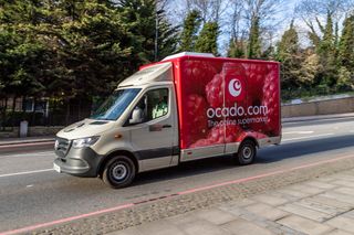 An Ocado van out for delivery