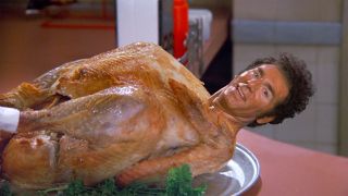 Kramer as a turkey in Seinfeld