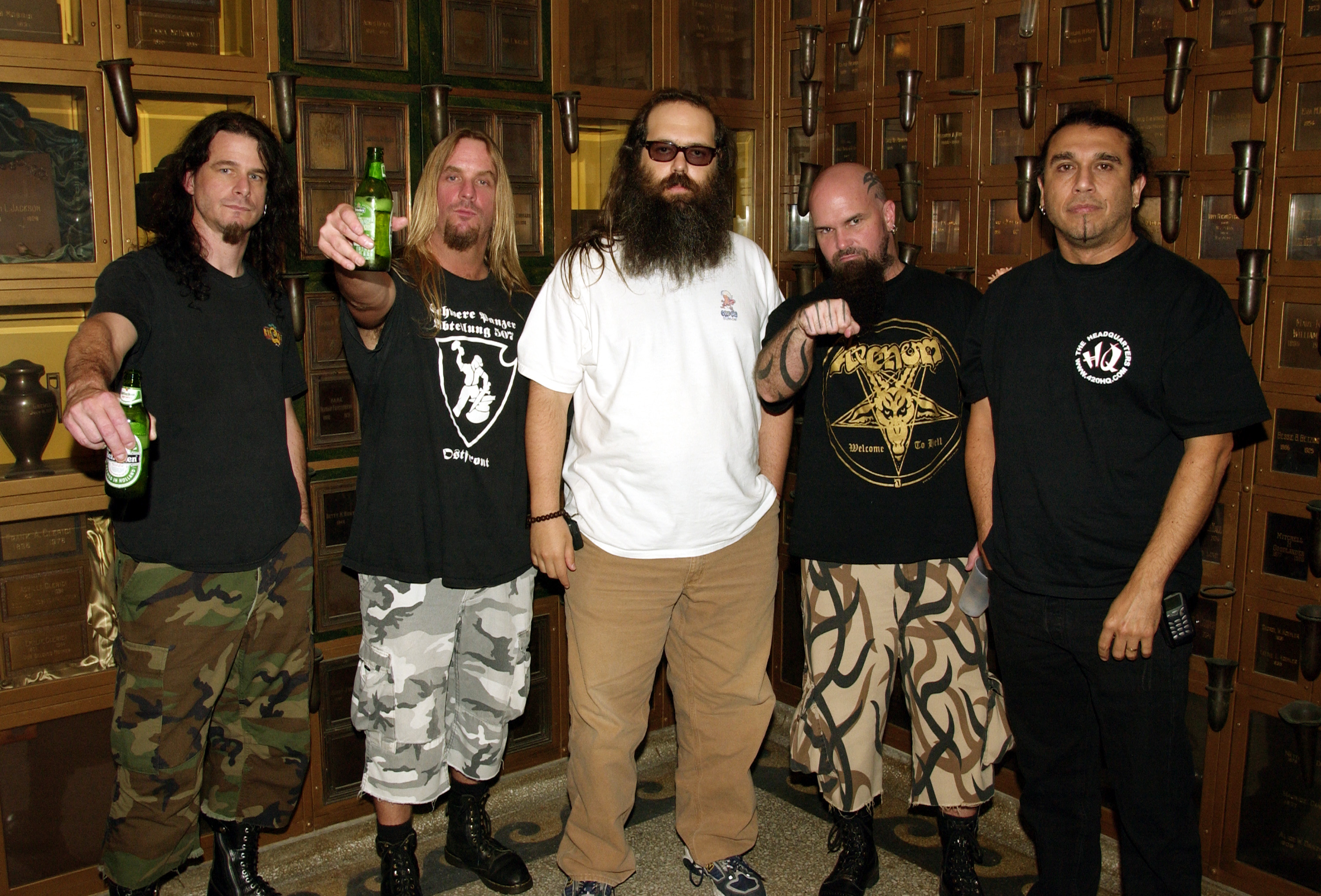 Slayer with Rick Rubin in 2001