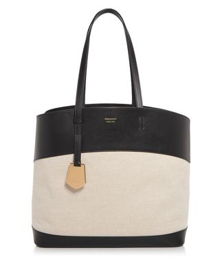 Charming Medium Canvas & Leather Tote