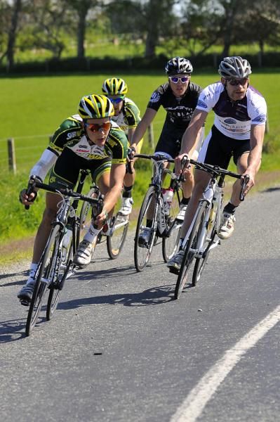 Olheiser is joined by three other riders.