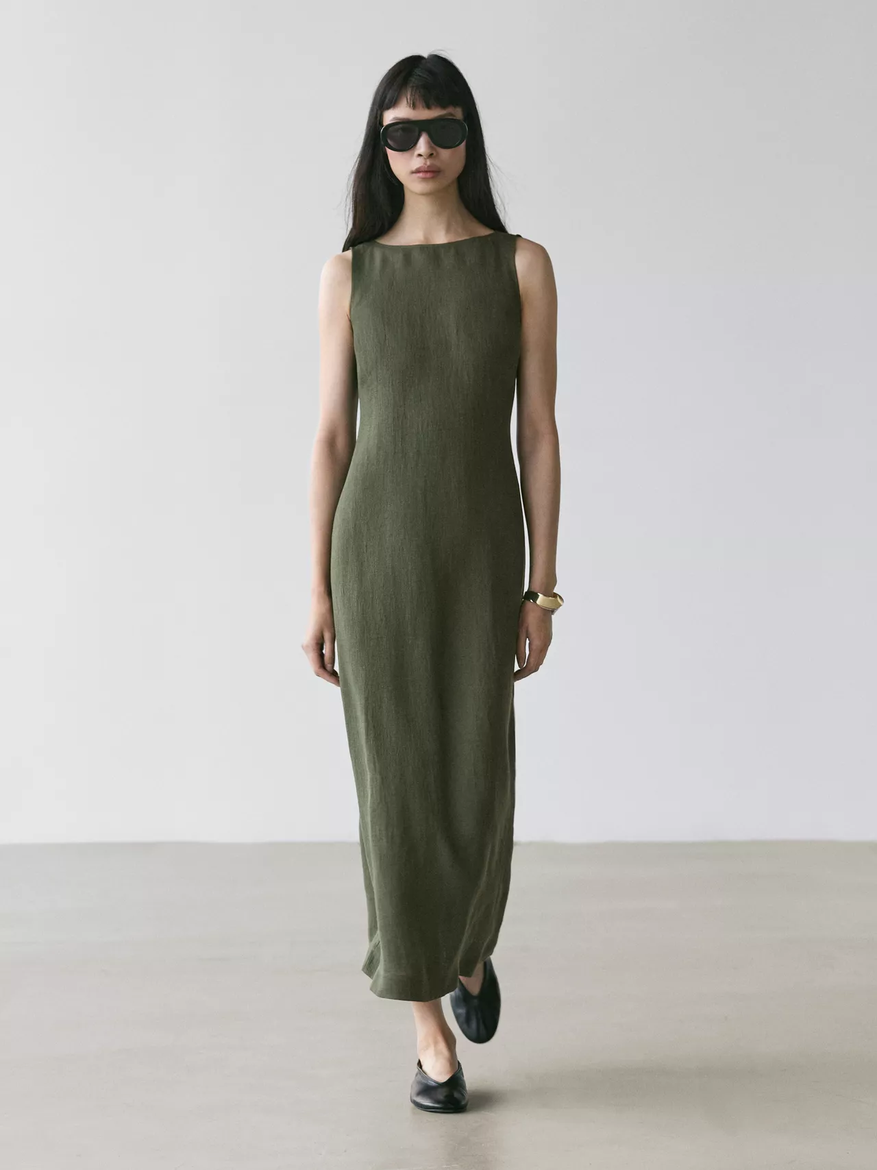 Massimo Dutti, Long Linen Dress