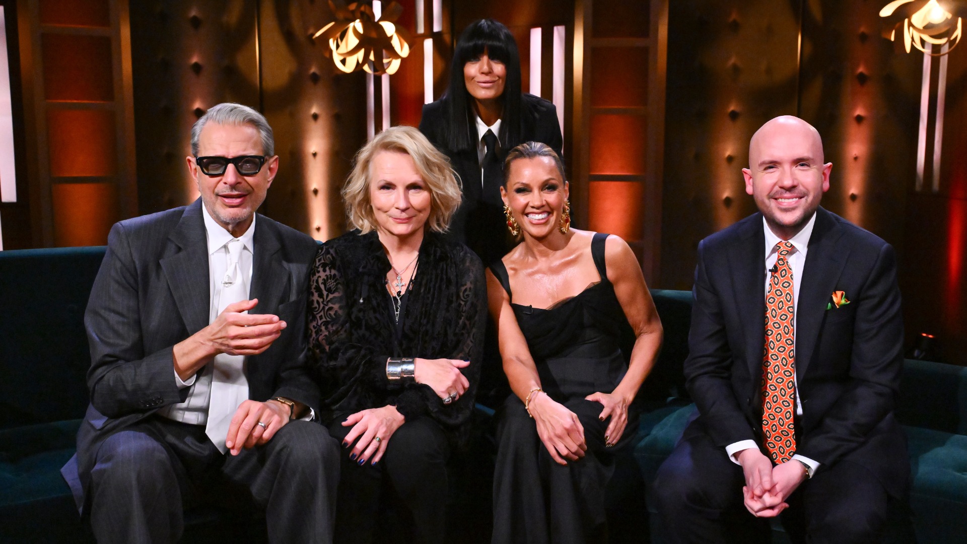 Jeff Goldblum, Jennifer Saunders, Claudia Winkleman, Vanessa Williams, Tom Allen on The Claudia Winkleman Show