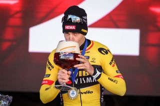 Wout van Aert almost stumbled on the Kwaremont before tasting E3 Harelbeke victory