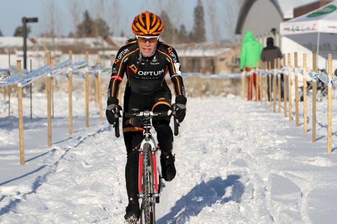 Crystal Anthony powers through the snow.