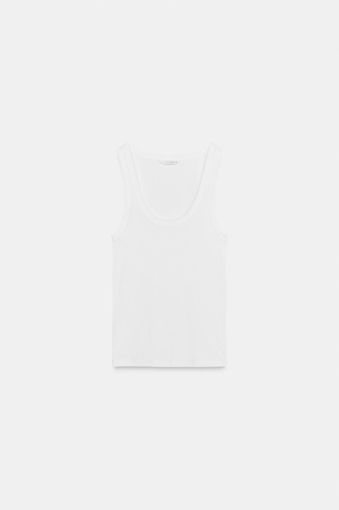 zara, Strappy Ribbed Top