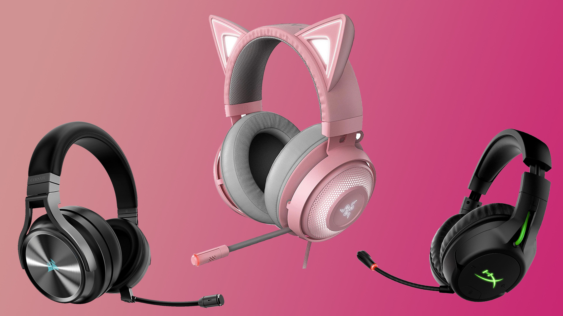 Pink corsair online headset