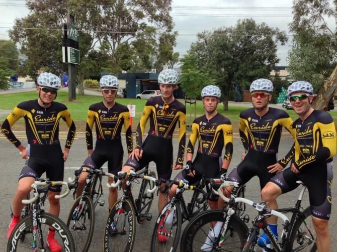 Euride Racing were yet to be informed of their win in the team time trial at the Adelaide Tour