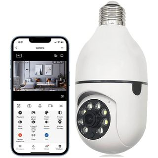 Mp 1080p Smart Life Outdoor Bulb Lamp Camera Wifi Ip Ptz Ir Night Vision  Home Security Auto Tracking Video Surveillance