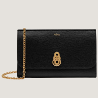 Mulberry  Amberley Clutch Black Small Classic Grain