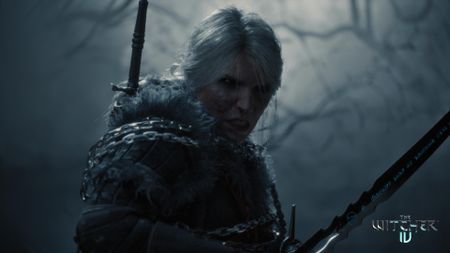 The Witcher 4 screenshot showing Ciri getting ready for action in a dank cave