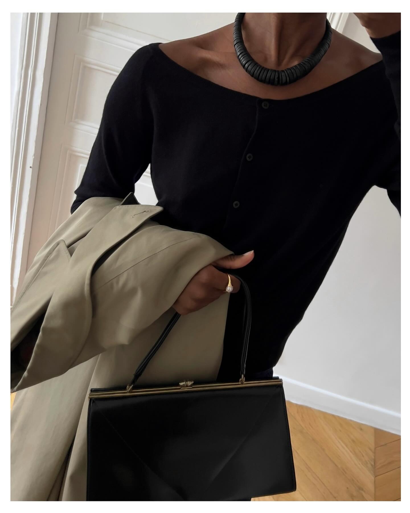 French woman with a boatneck top