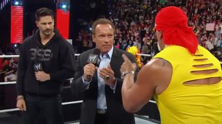 Arnold Schwarzenegger on Monday Night Raw