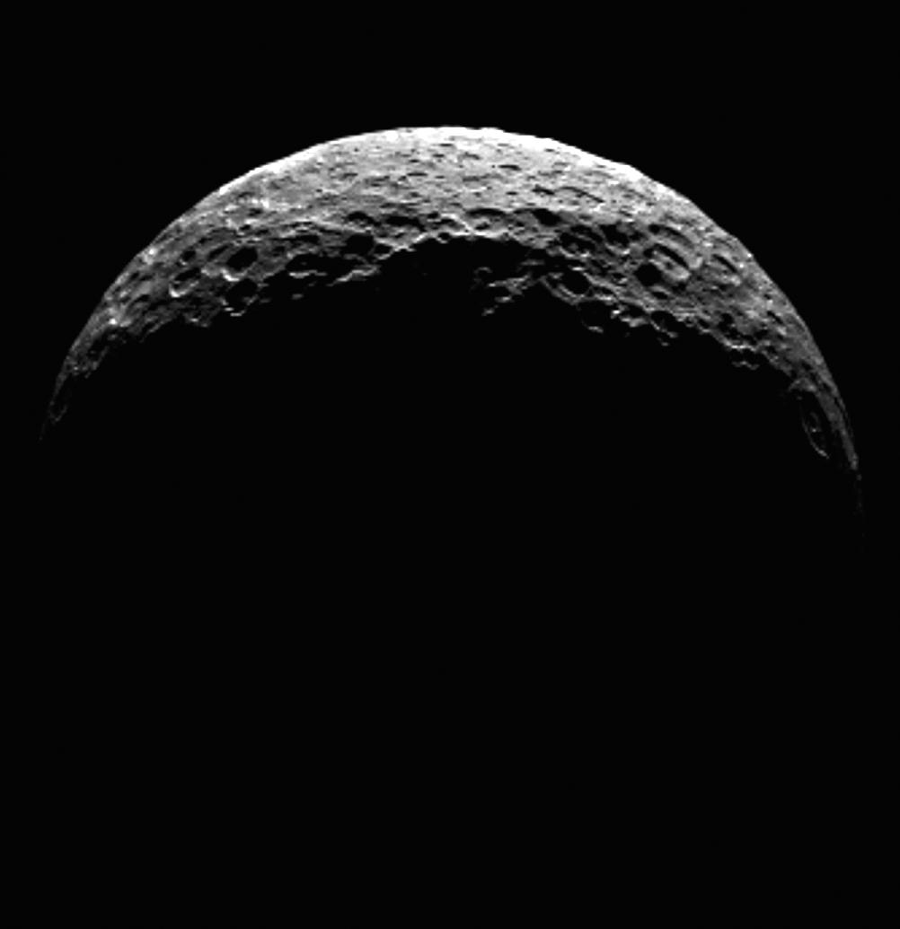 Ceres&#039; North Pole, Seen by Dawn, April 2015