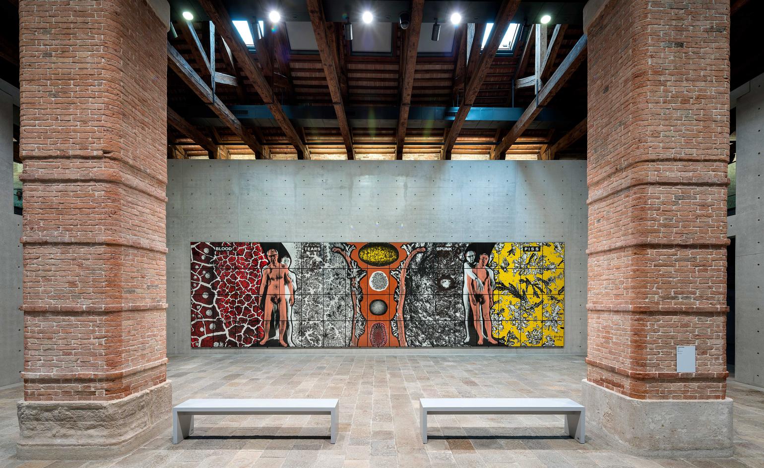 Seat is placed on the exhibition hall