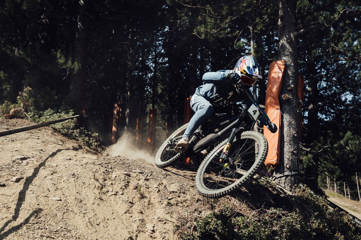 Finn Iles in his race run at Vallnord