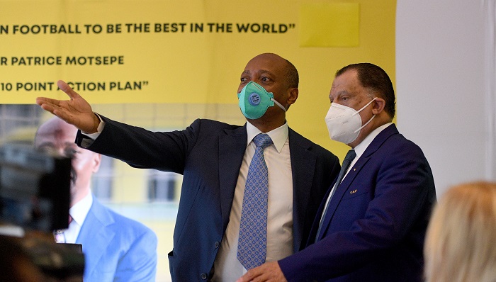 Dr Patrice Motsepe and SAFA President Dr Danny Jordaan