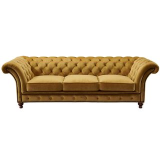 Rosdorf Park Jarique 98" Velvet Rolled Arm Chesterfield Sofa | Wayfair