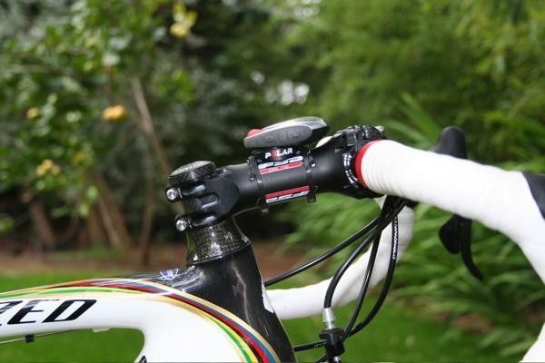 Specialized have shortened the head tube of the team's Tarmac SL2 frames. Paolo Bettini has lowered his stem from last year's position.
