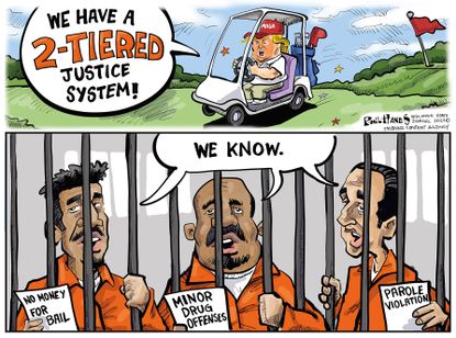 Political cartoon.