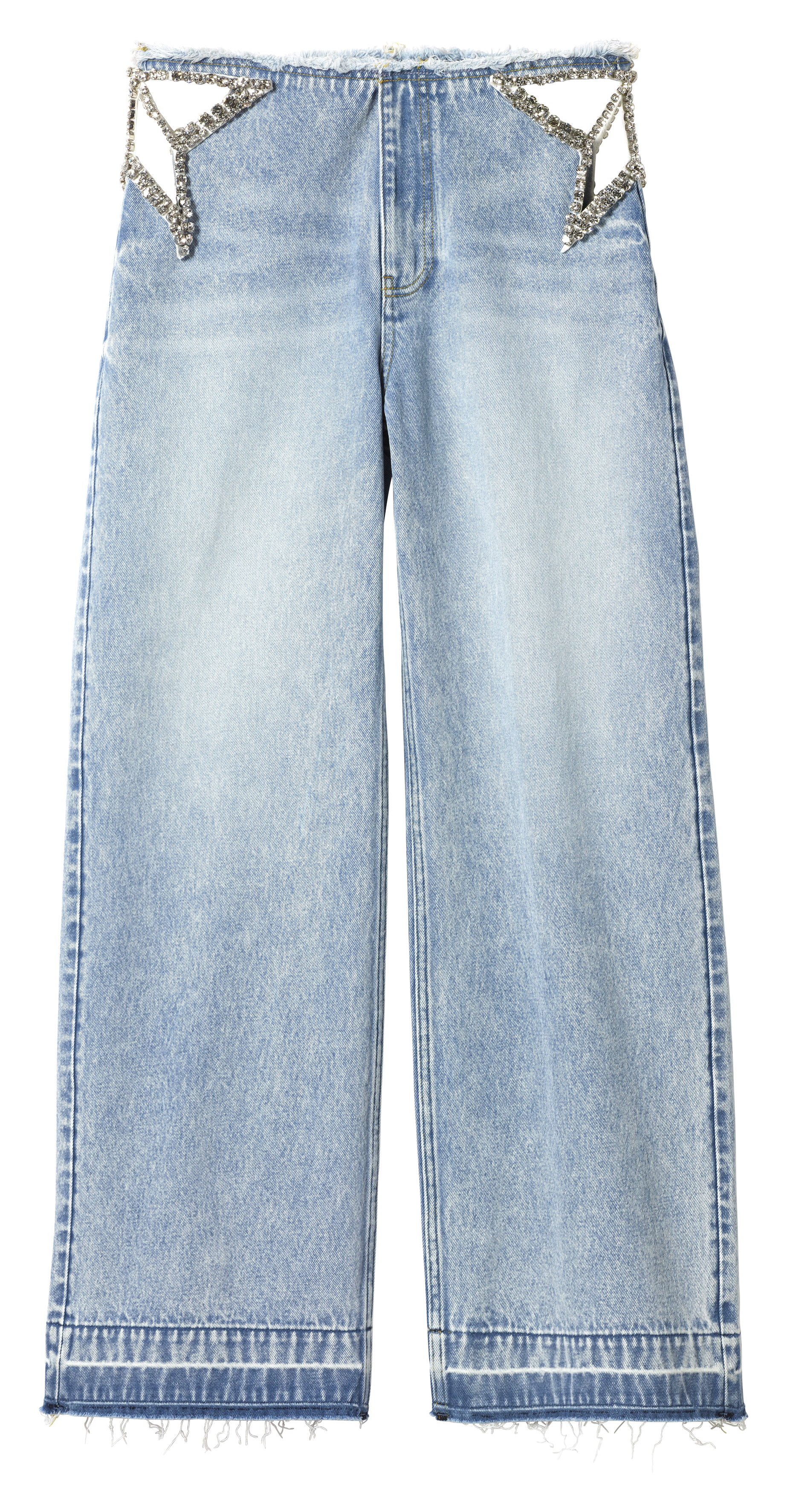 clothes from the H&M x Stella McCartney collaboration on a plain backdrop