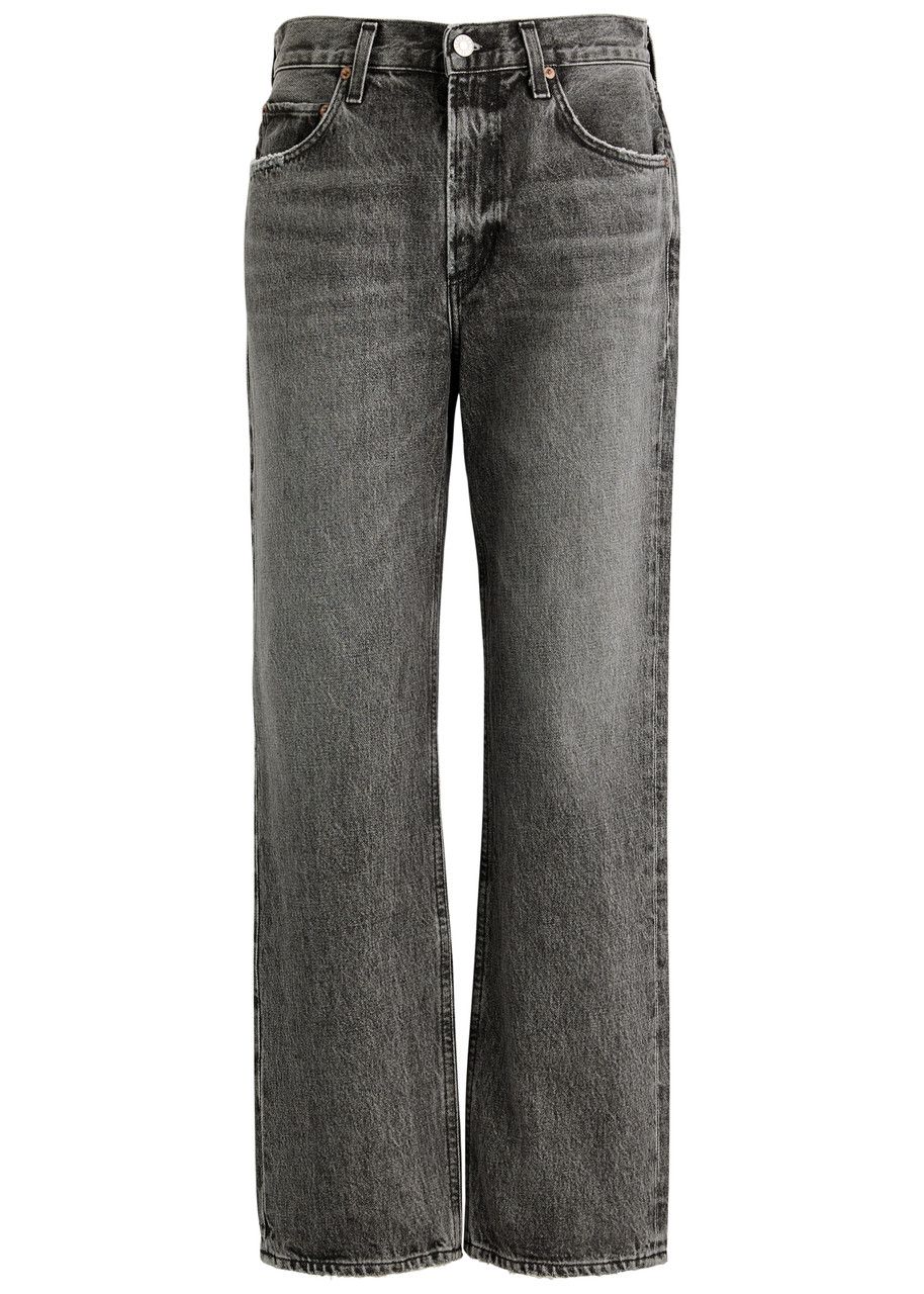 Valen Distressed Straight-Leg Jeans
