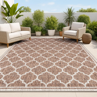 Trebol Moroccan Trellis Textured Weave Indoor/Outdoor Area-Rug