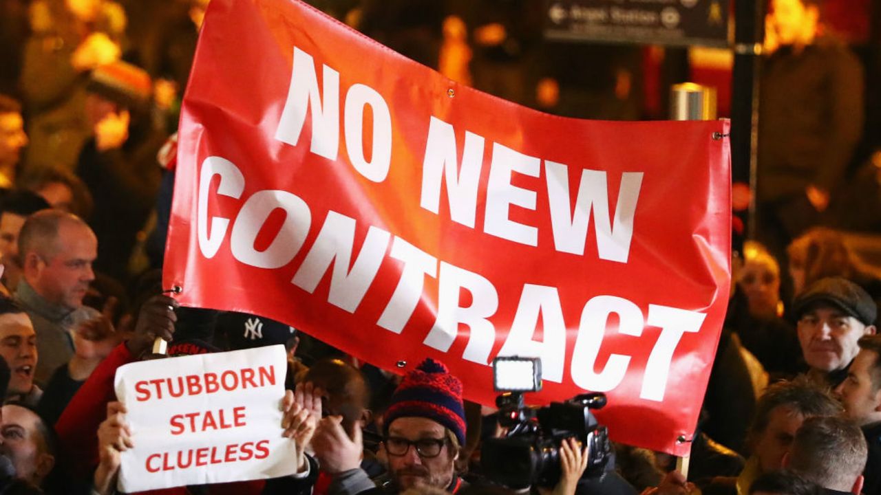 Arsenal fan protests