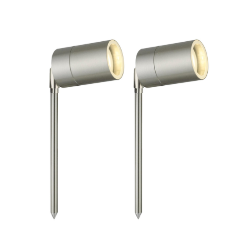 Dakota Fields Cola Set of 2 Blaze - Black Outdoor Spike Lights | Wayfair.co.uk